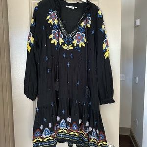 Roller Rabbit Embroidered Mini Dress